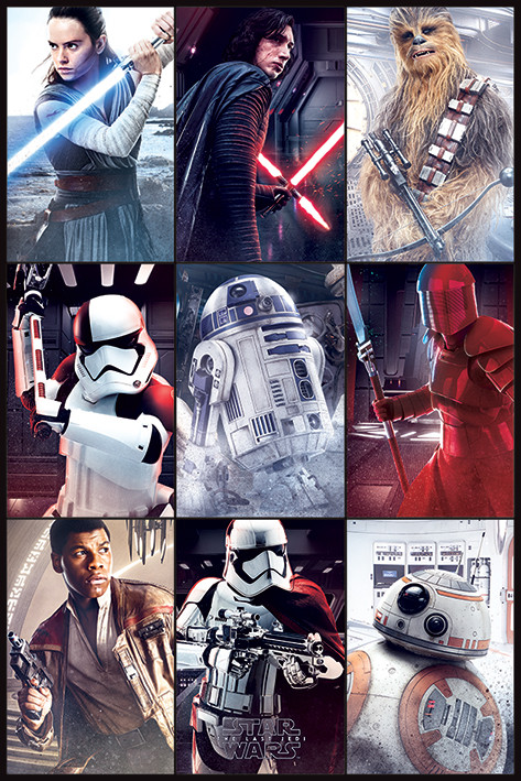 Poster Star Wars The Last Jedi - Characters | Wall Art, Gifts & Merchandise  